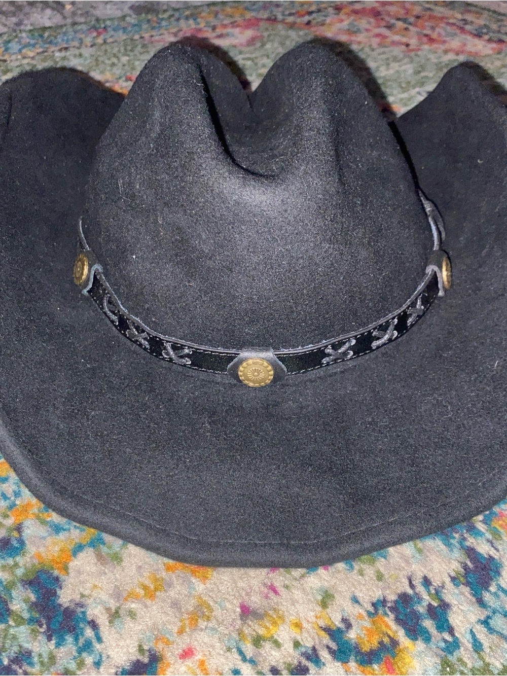 Twister Black Wool Cowboy Hat with Comfort Felt